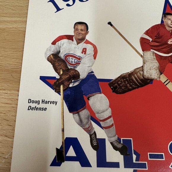 1994 Upper Deck 1956-57 First Team All Stars - Oversized 8.5x11 Card - Picture 2 of 7